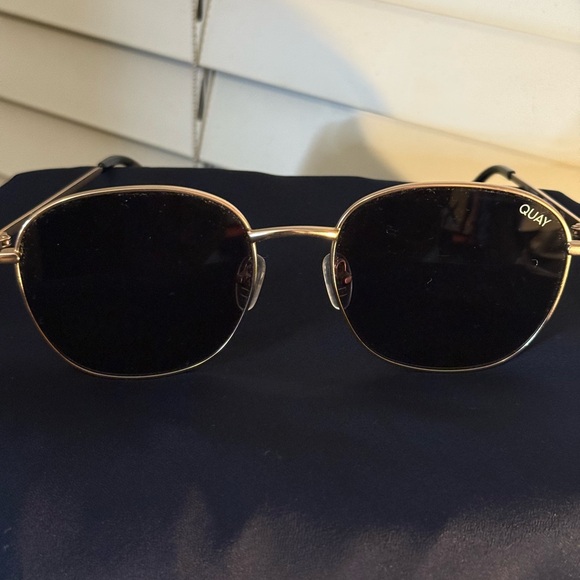 Quay Australia Black and Gold Sunglasses - Picture 5 of 6
